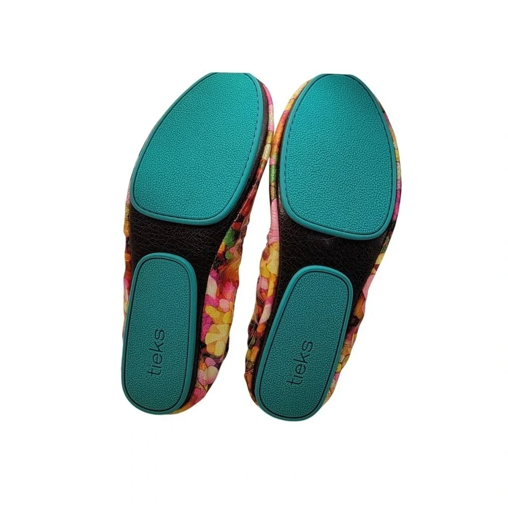 🩰🥿Tieks Aquarella Ballet Flats Size 10 Italian Leather New condition‎ Pink